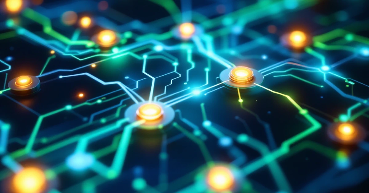 Abstract digital representation of ChatGPT and Claude's AI connectivity.