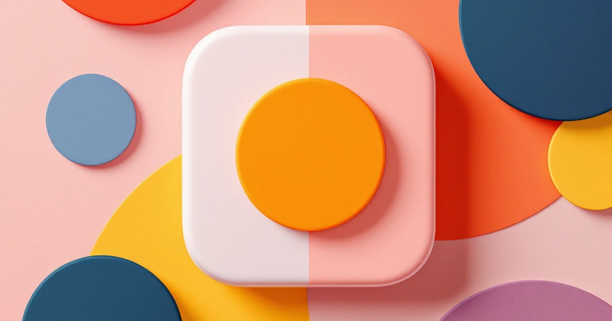 Abstract flat lay of shapes representing different freelance platform interfaces.