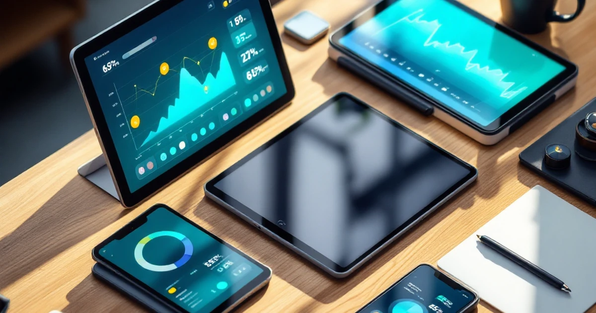 Digital devices with app icons