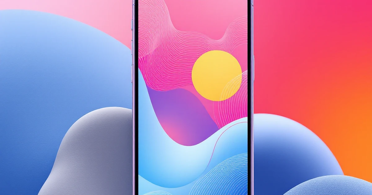 Abstract representation of a simple interface design.