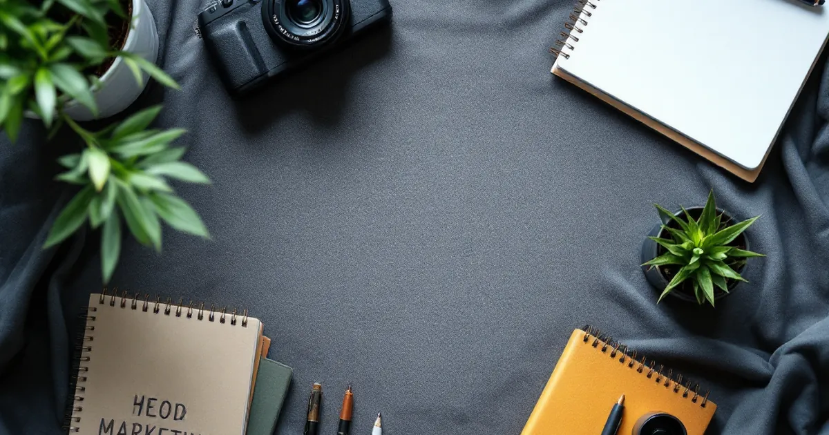 Product photography of marketing tools for diverse audiences.