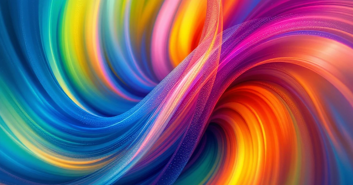 Abstract swirl of colors symbolizing AI art.
