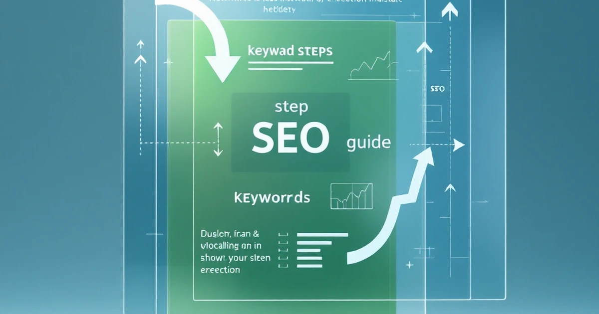 Abstract concept of a step-by-step SEO guide.