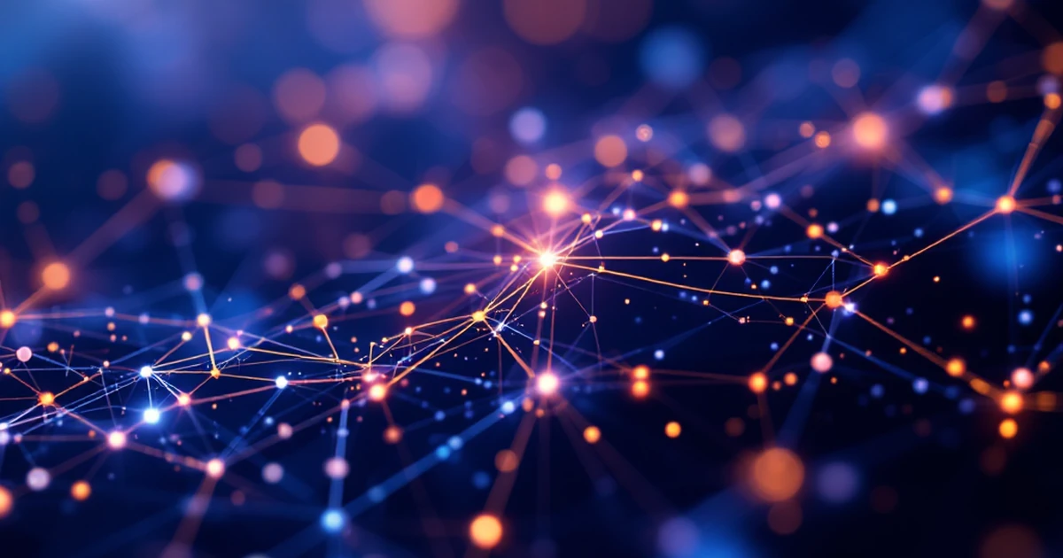 Abstract image of digital personalization with lines and dots