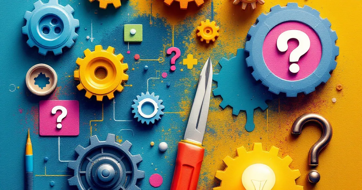 Troubleshooting icons for AI writing tools on textured background.