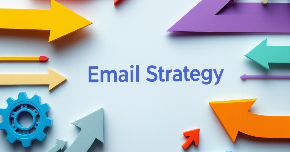 Abstract representation of step-by-step email automation guide.