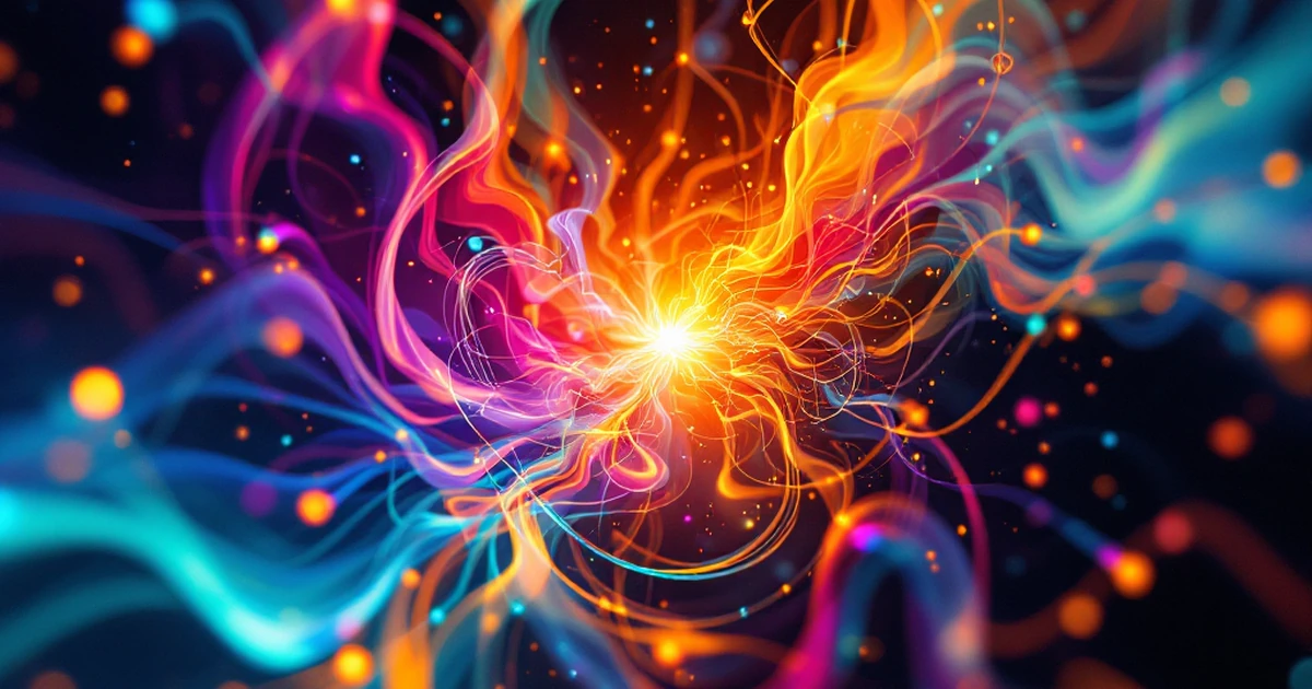 Abstract art symbolizing AI creativity tools.