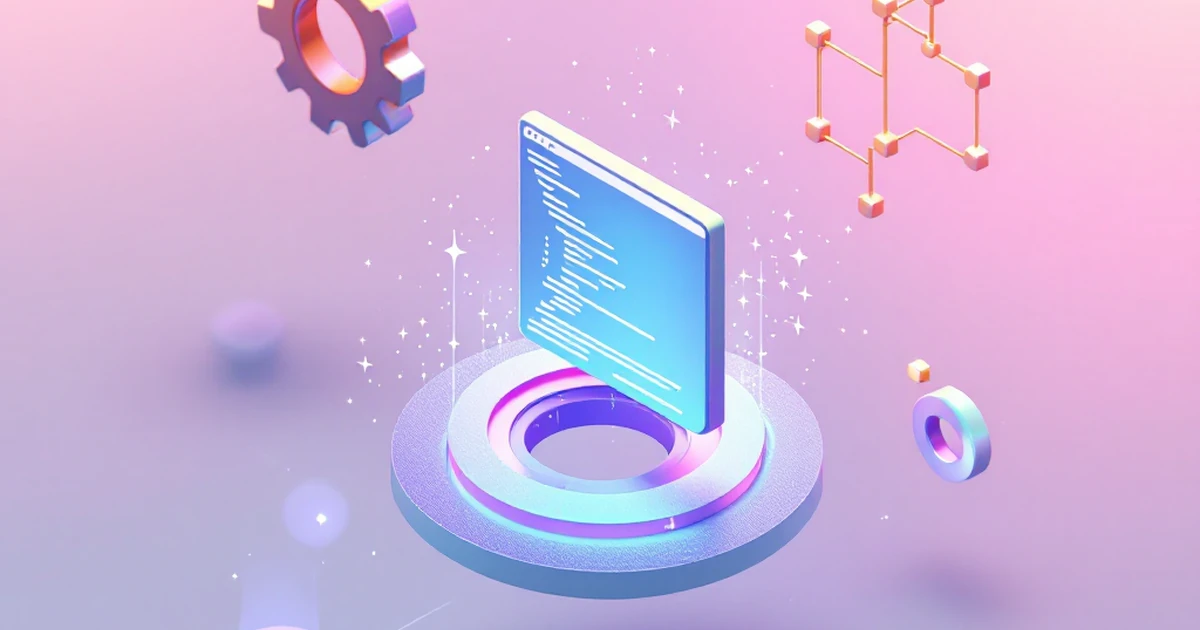 An isometric view of three abstract tech icons representing different types of AI coding assistants.