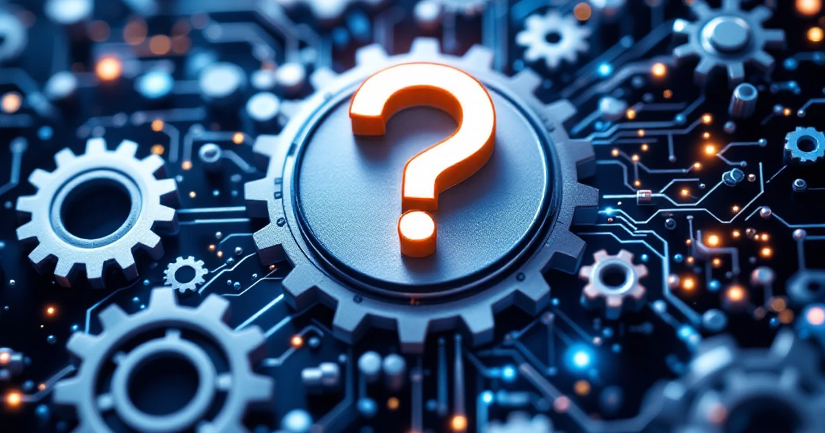 Abstract representation of troubleshooting AI tools