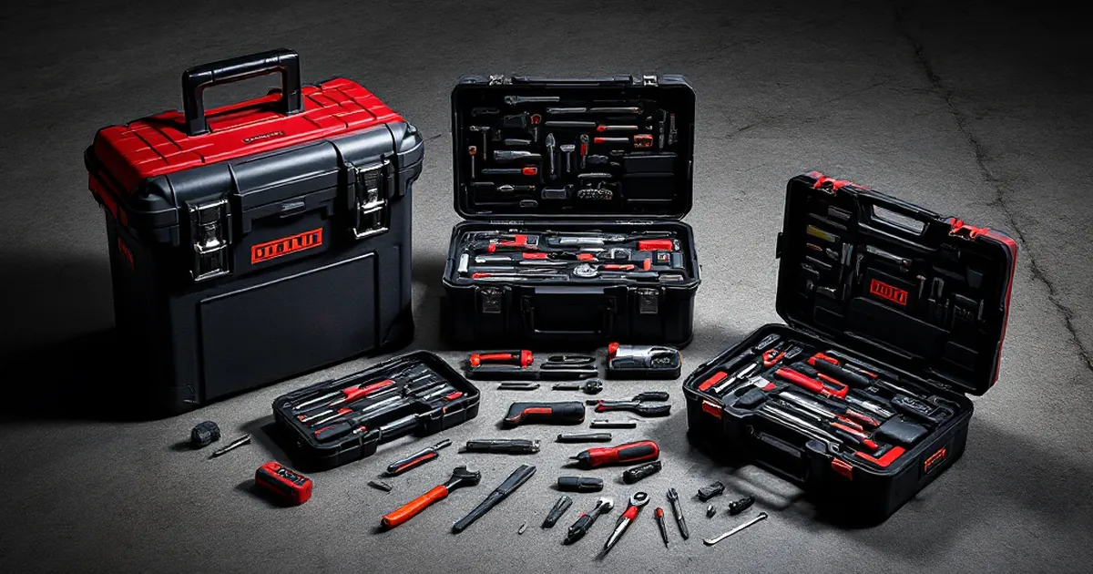 Three different sized toolkits representing distinct use cases for SEO tools, from professional to beginner.