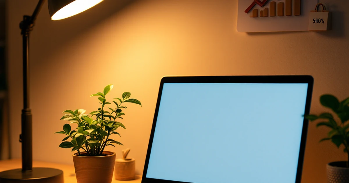 A desk with items representing different users: a blogger, a business, and an online store owner.