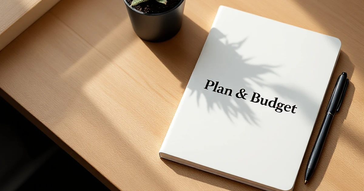 A simple, organized toolkit representing the planning and budgeting needed before choosing a web host.